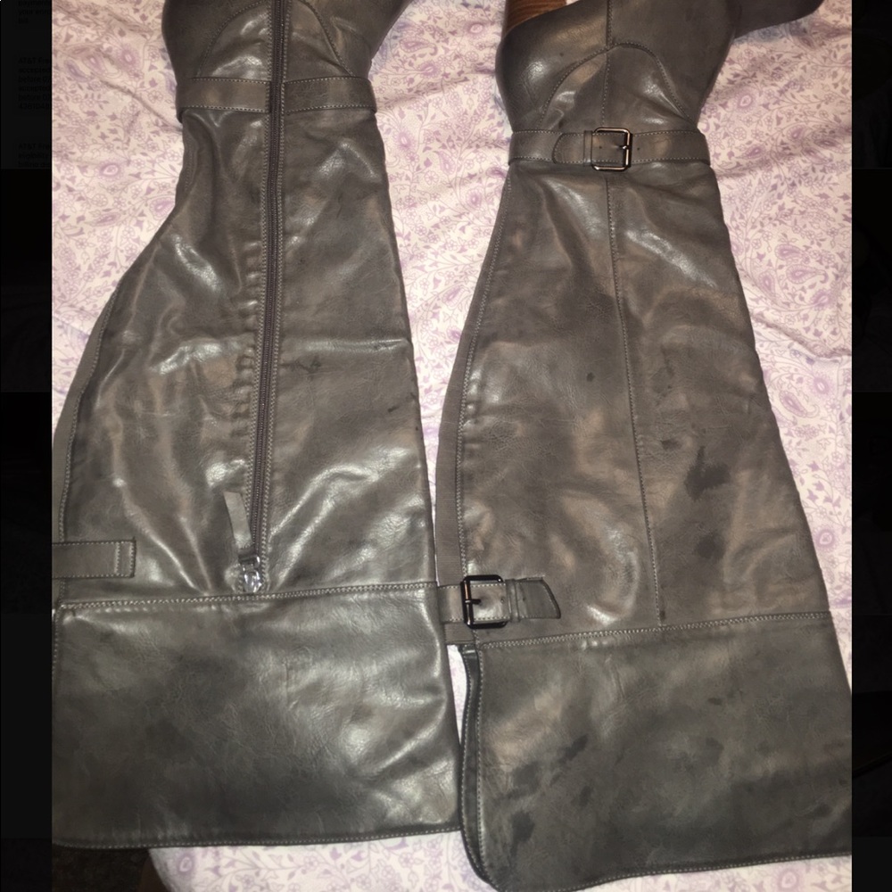 Torrid FAUX LEATHER OVER THE KNEE BOOTS WIDE CALF